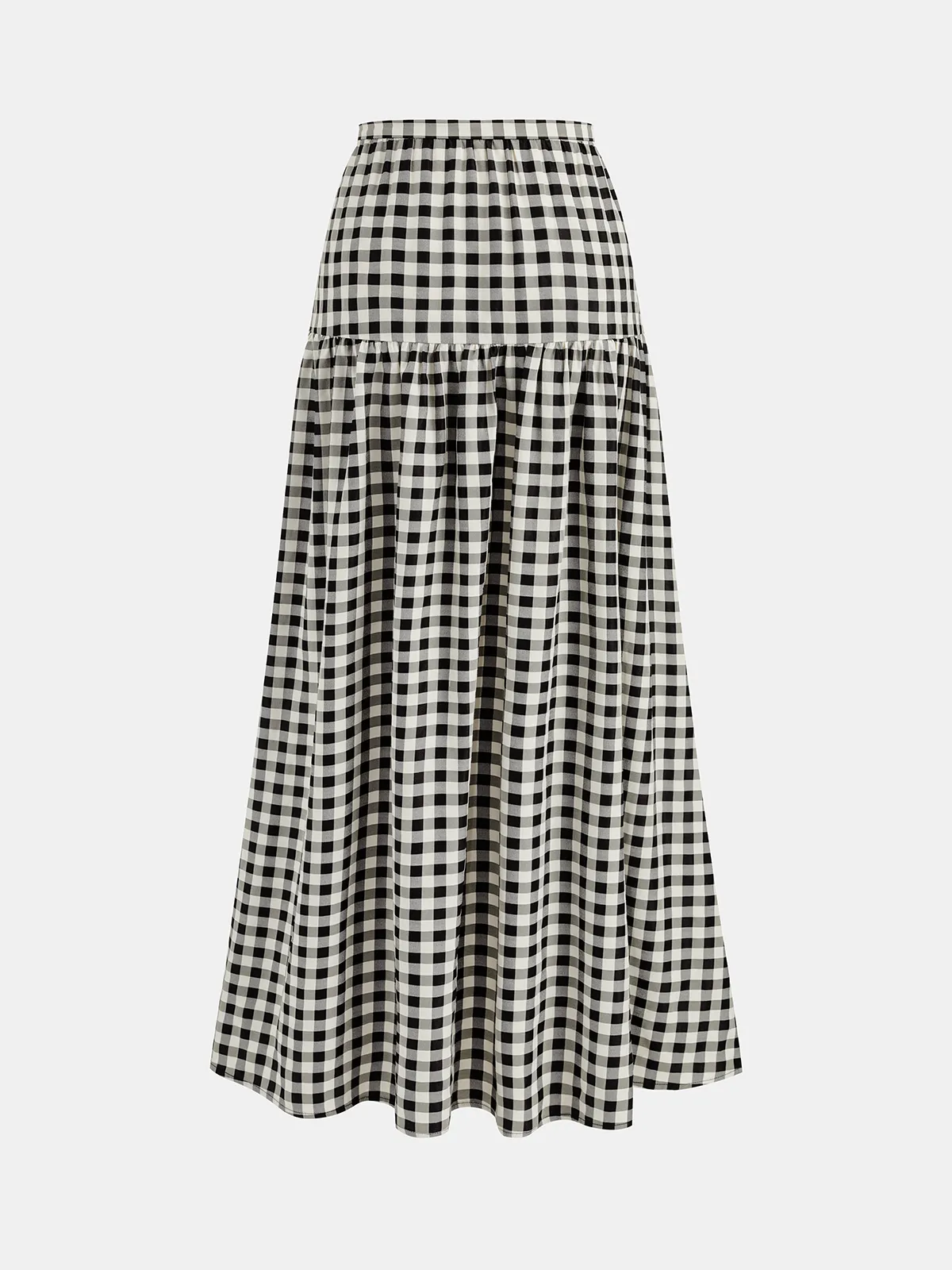Gingham Cotton Blend Cami Top & Skirt Set sold by COMMENSE product image thumbnail 5