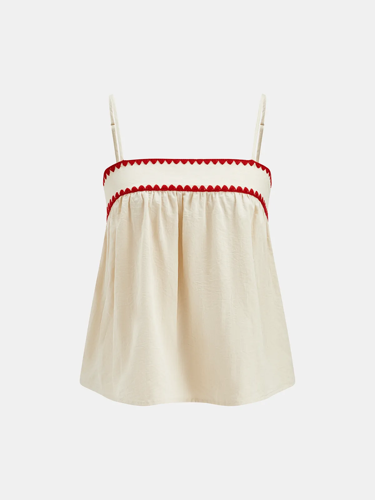 Cotton Blend Wave Edge Cami Top & Shorts Set sold by COMMENSE product image thumbnail 2
