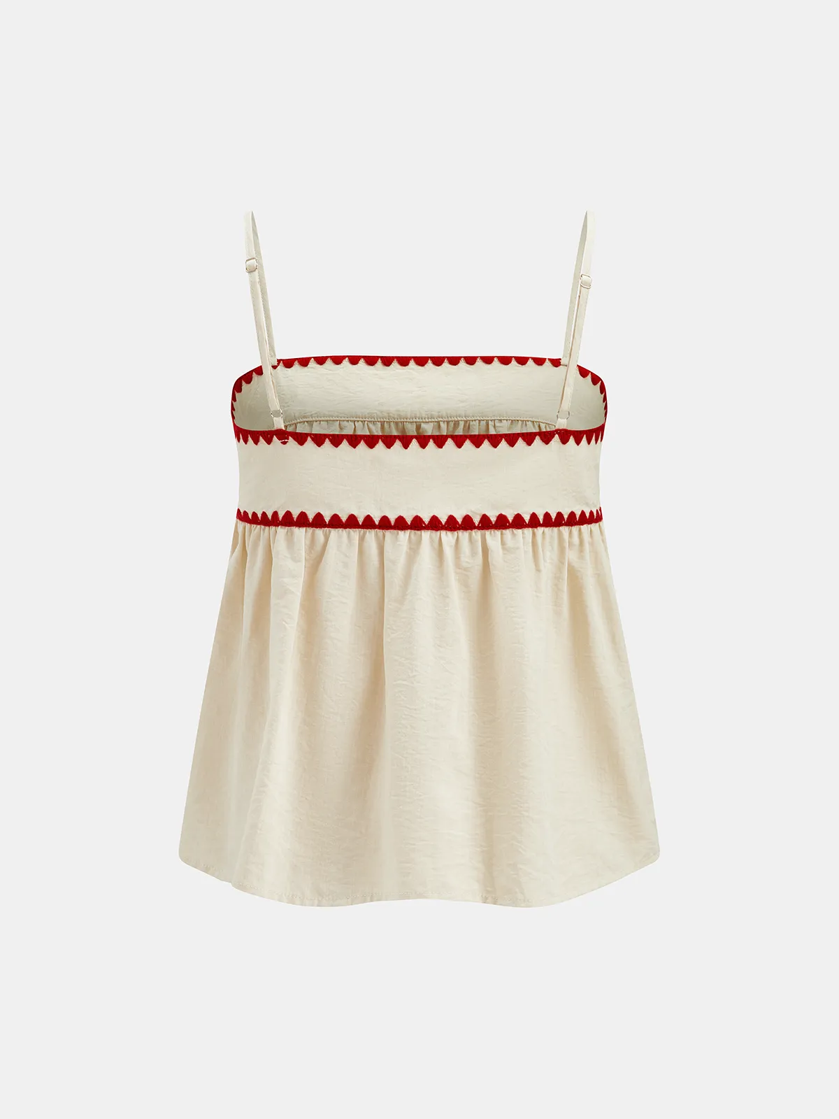 Cotton Blend Wave Edge Cami Top & Shorts Set sold by COMMENSE product image thumbnail 3