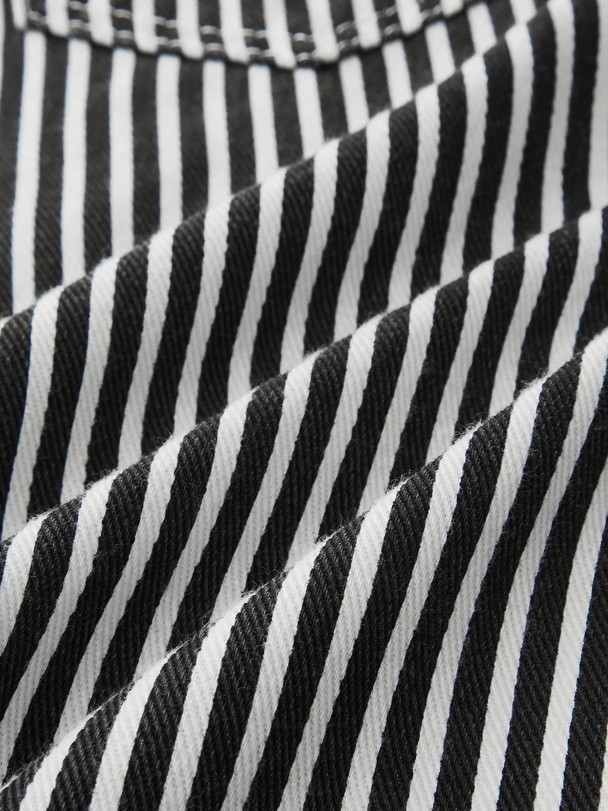Striped Patchwork Drawstring Barrel Pants sold by COMMENSE product image thumbnail 3