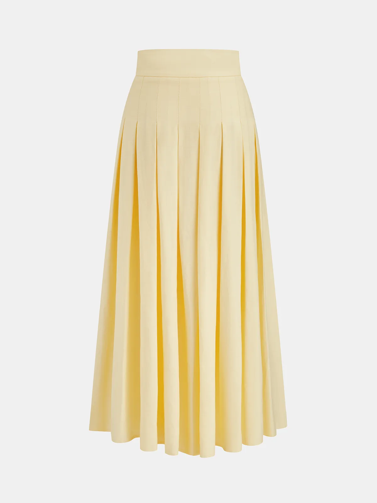 Linen Blend Embroidered Top & Pleated Skirt Set sold by COMMENSE product image thumbnail 5
