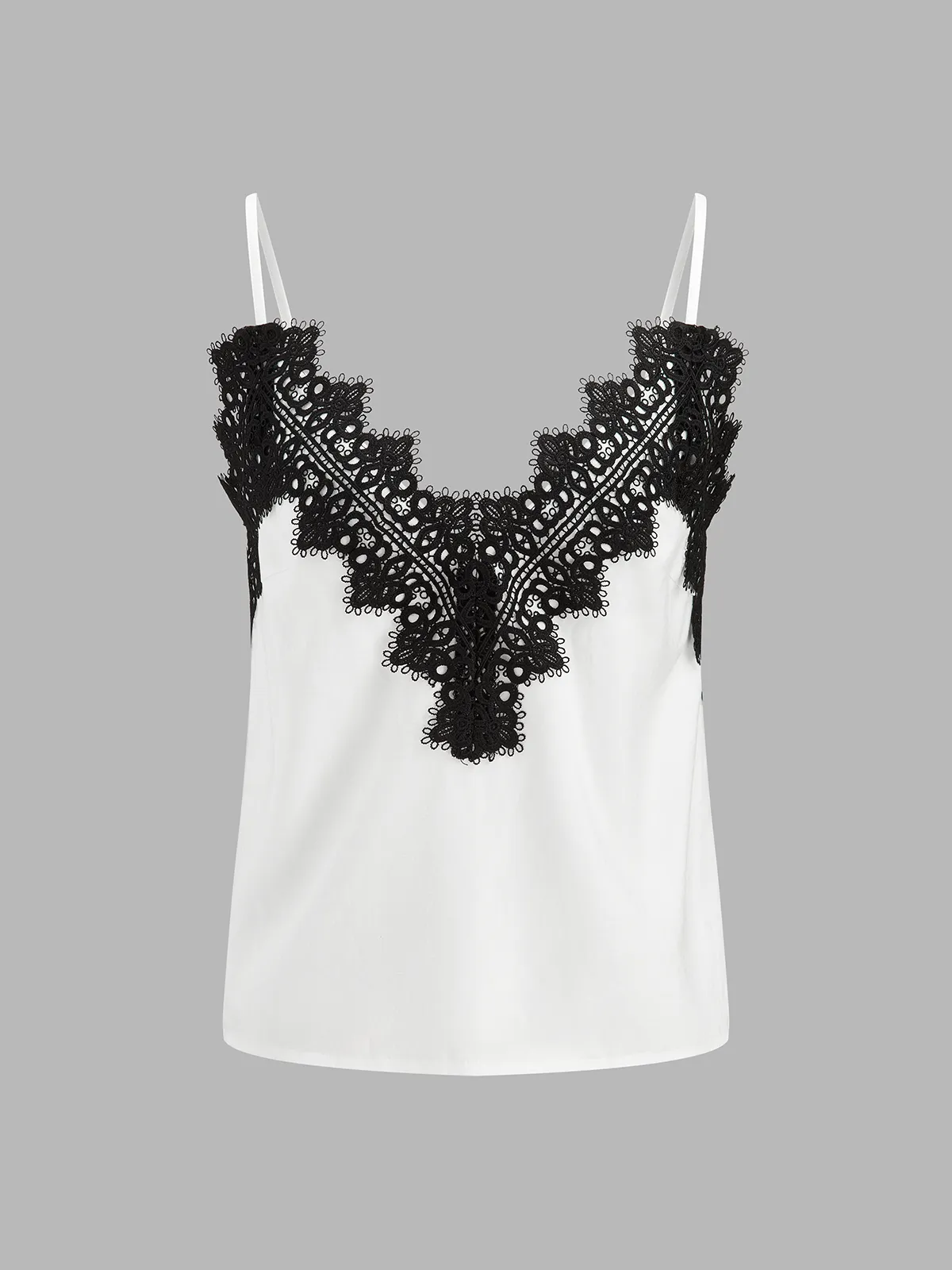 Lace Trim Cami Top & Wide Leg Pants Set sold by COMMENSE product image thumbnail 3