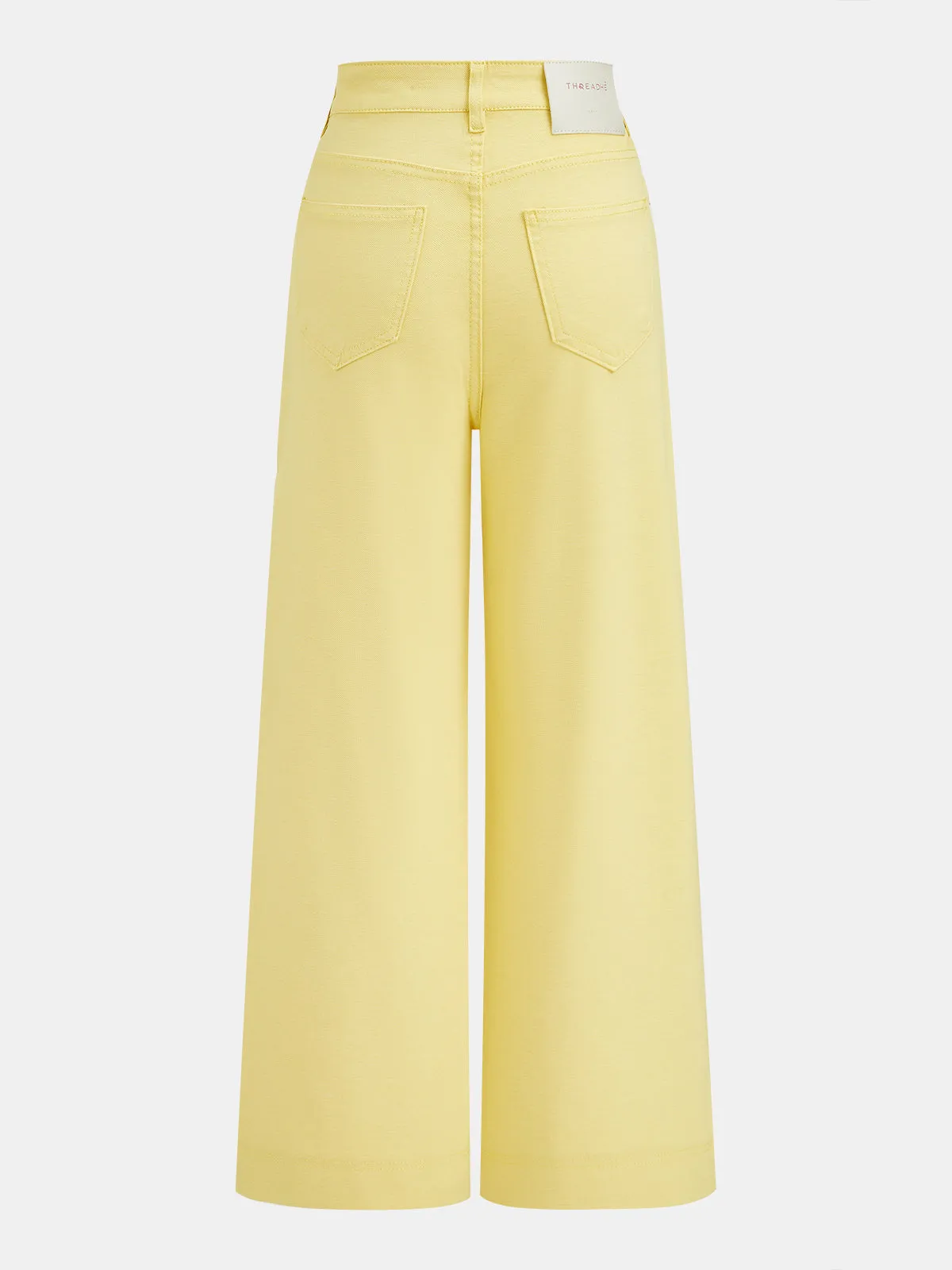 High Waisted Wide Leg Denim Pants sold by COMMENSE product image thumbnail 2