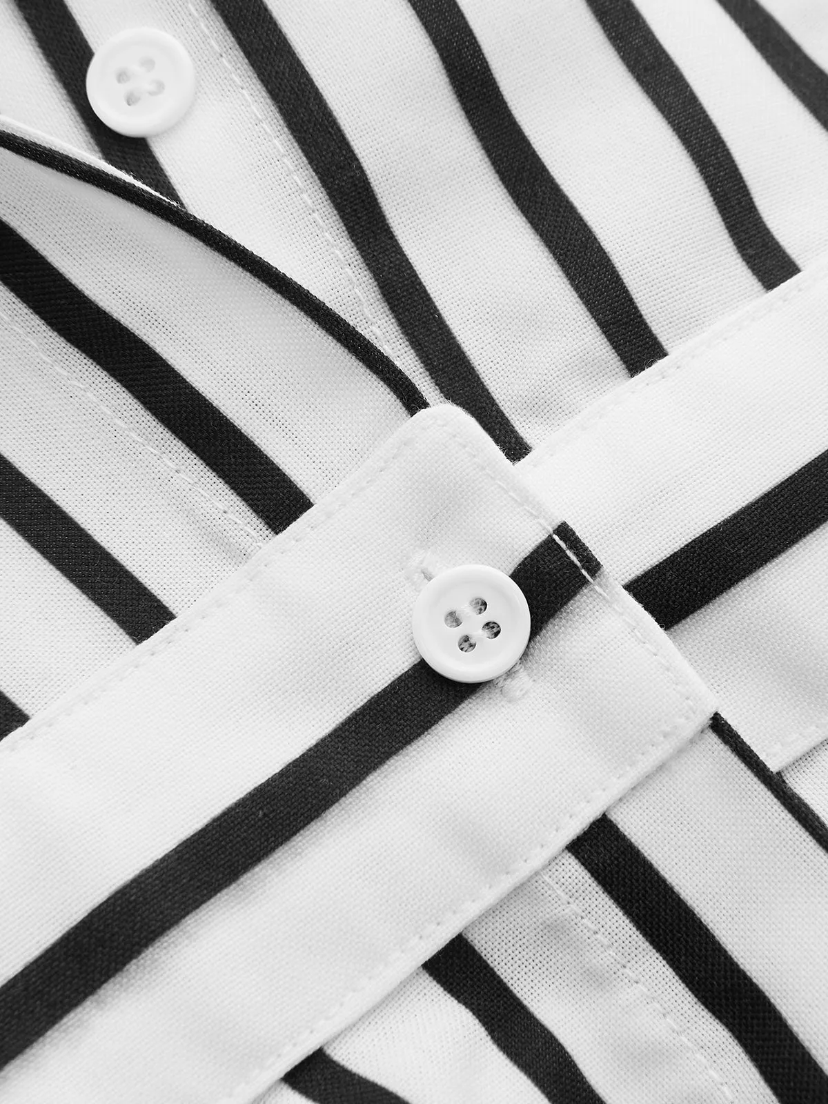 Striped Sleeveless Shirt Maxi Dress sold by COMMENSE product image thumbnail 5