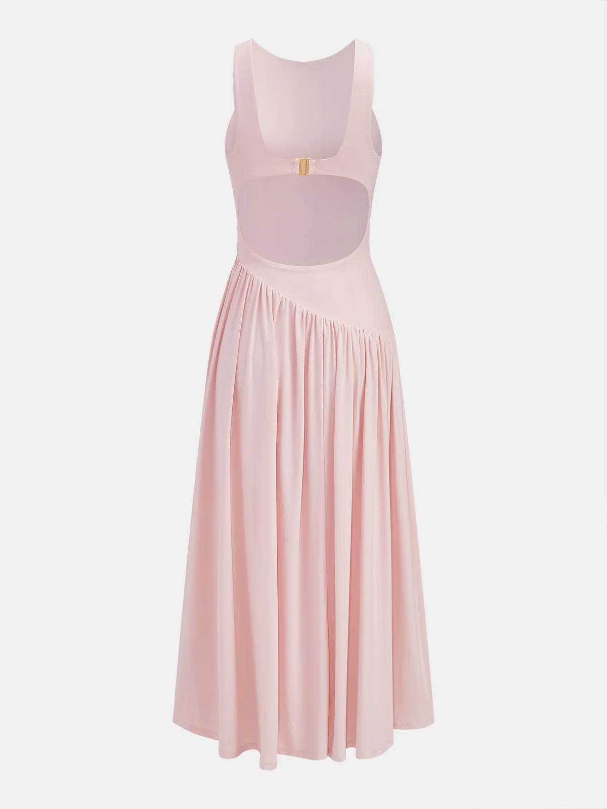 Asymmetric Sleeveless Backless Midi Dress sold by COMMENSE product image thumbnail 3