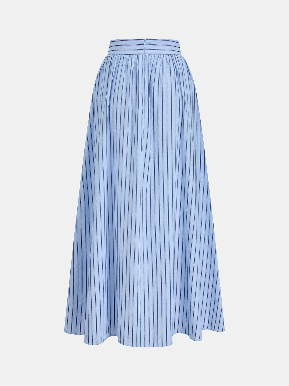 Striped Tie-Back Top & Midi Skirt Set sold by COMMENSE product image thumbnail 5
