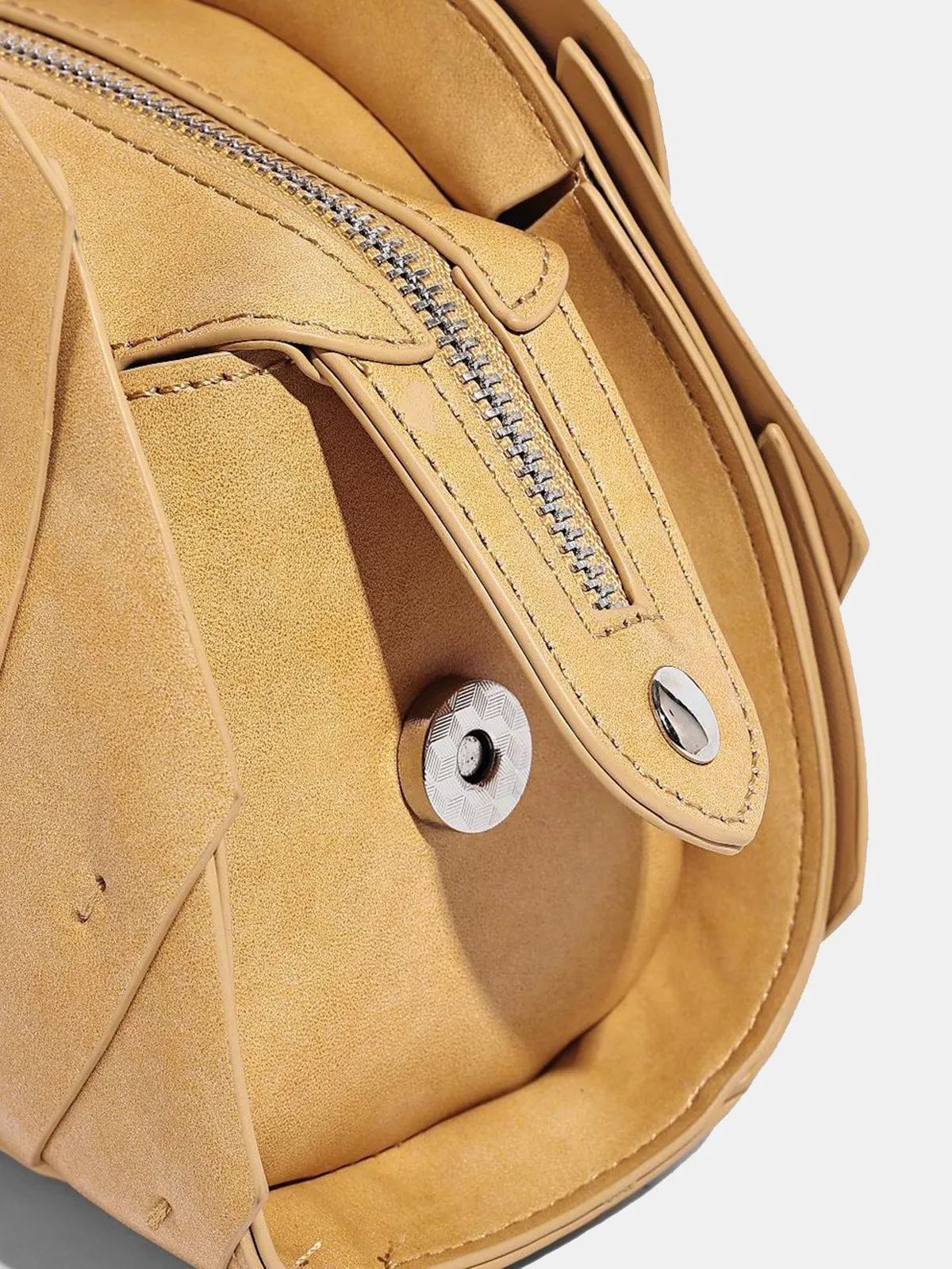 Layered Pleated Top Handle Handbag sold by COMMENSE product image thumbnail 5