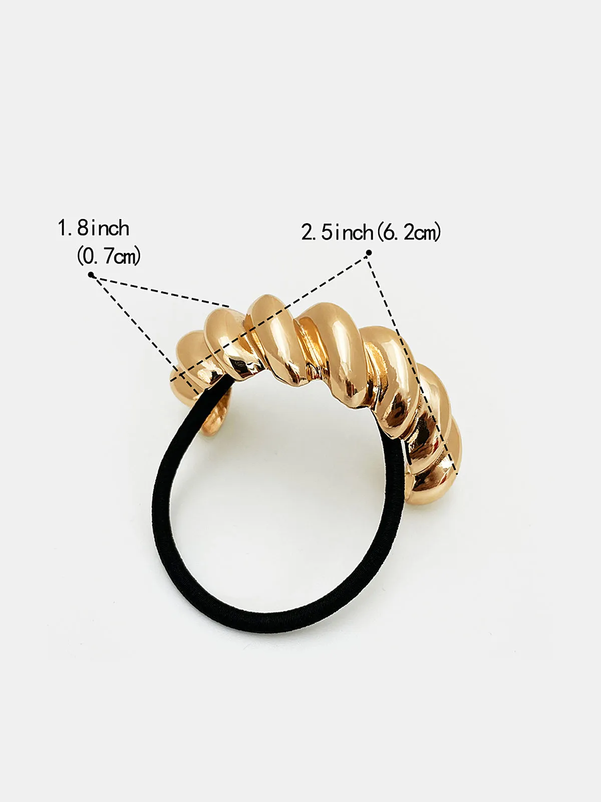 Twisted Metal Ponytail Hair Clip sold by COMMENSE product image thumbnail 3