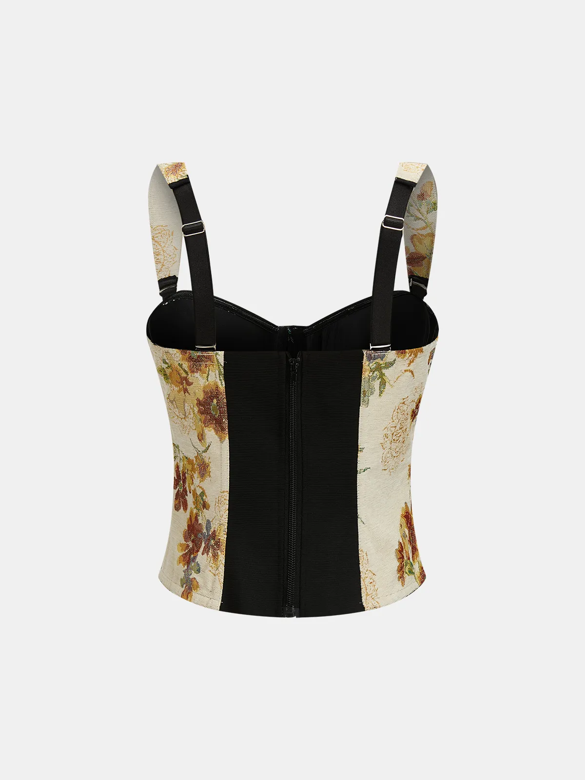 Floral Jacquard Corset Top sold by COMMENSE product image thumbnail 2