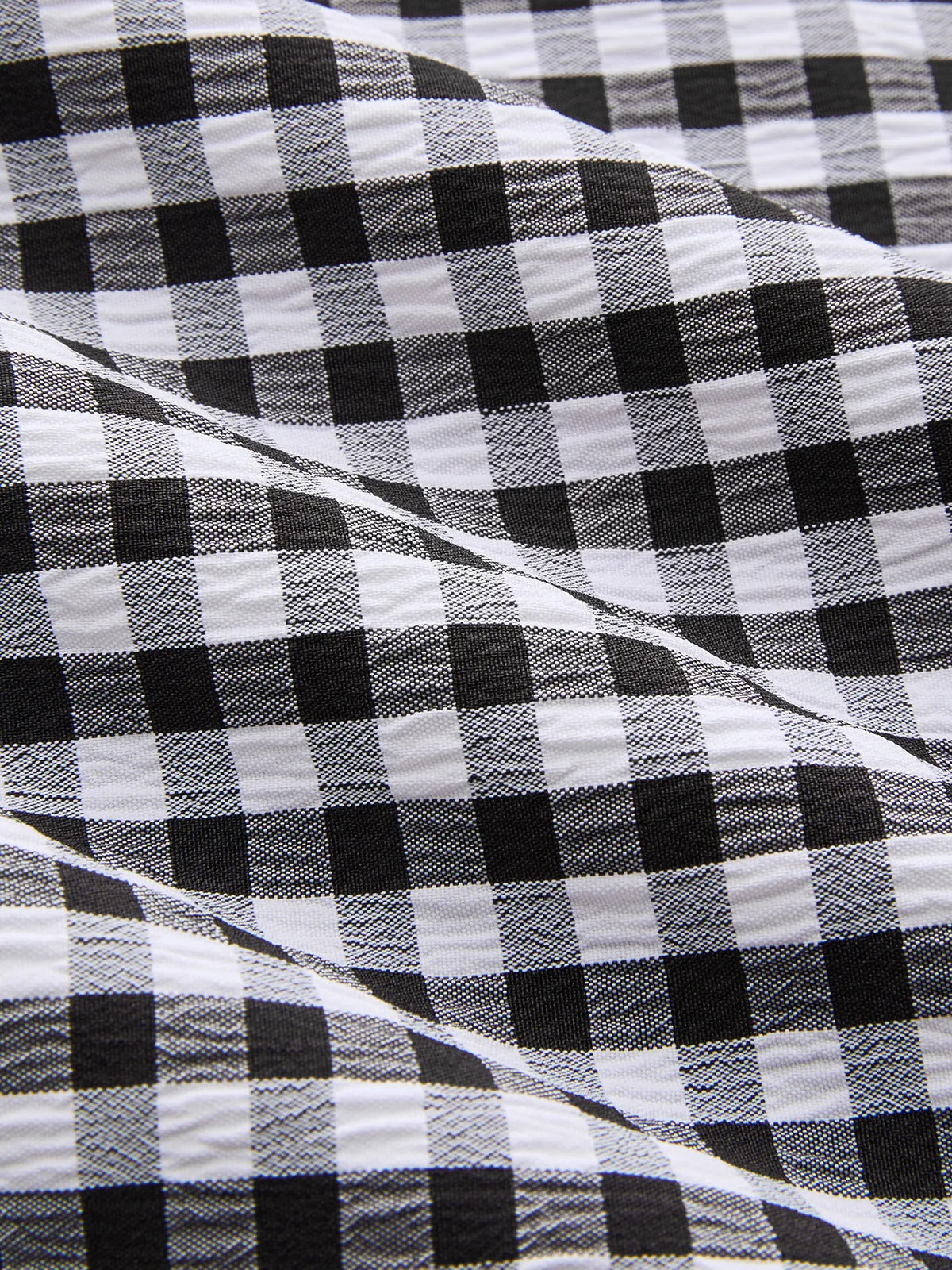 Gingham Ruffled Asymmetric Maxi Skirt sold by COMMENSE product image thumbnail 4