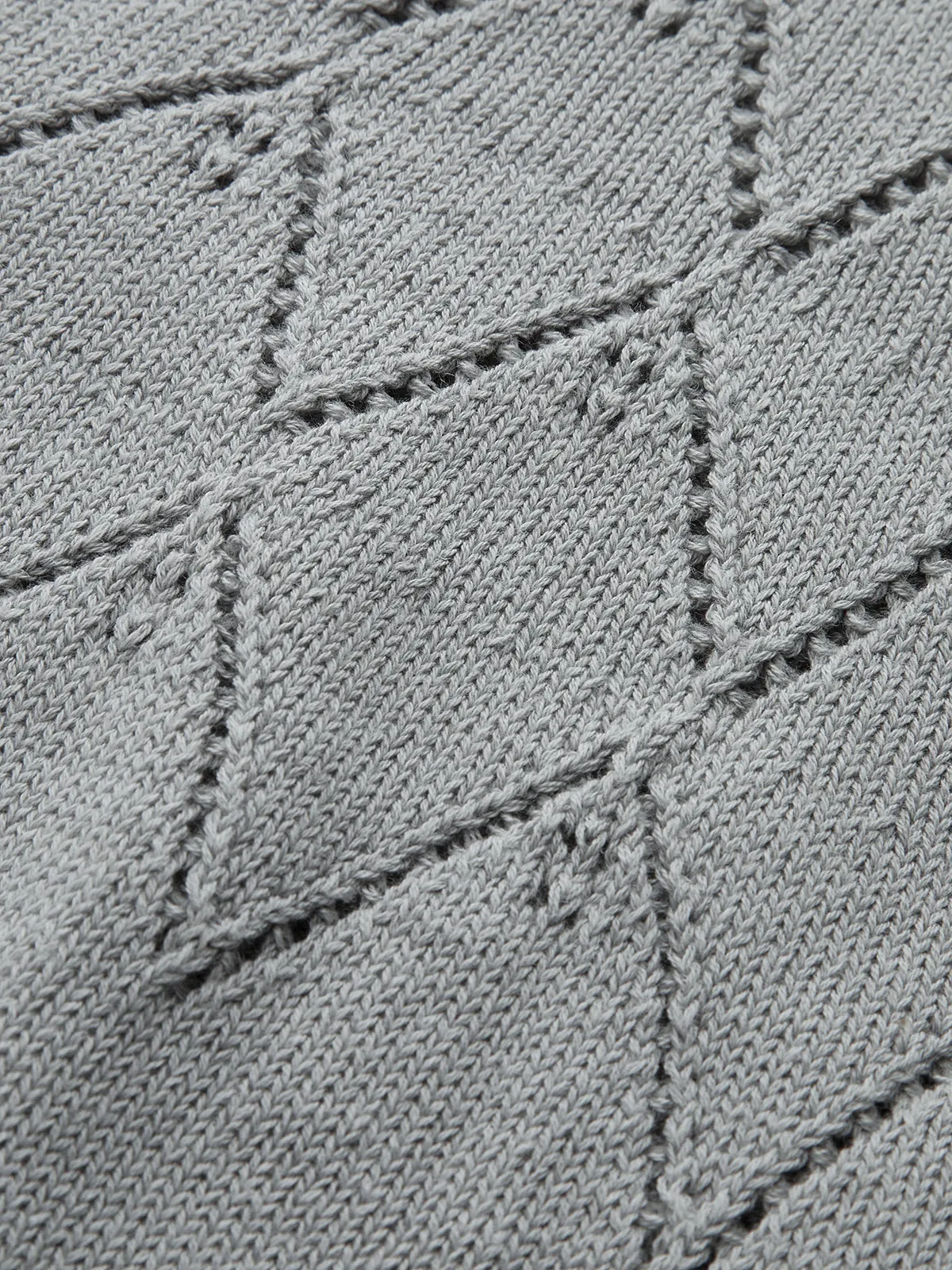 Eyelet Detail Short Sleeve Knit Top sold by COMMENSE product image thumbnail 4