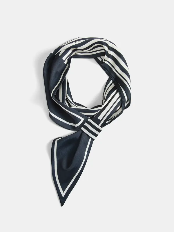 Classic Striped Skinny Scarf made by COMMENSE