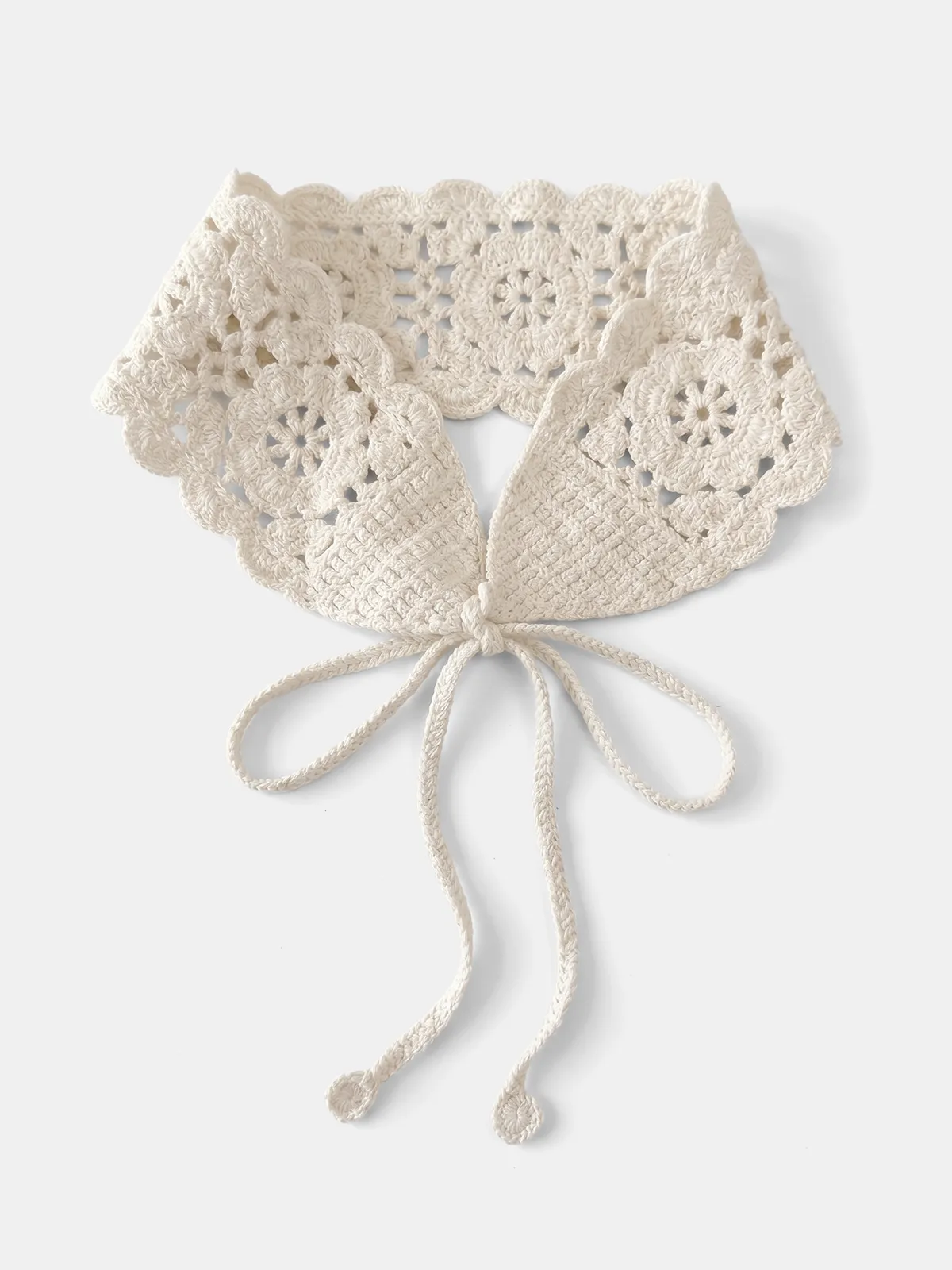 Crochet Lace Tie-Back Headband sold by COMMENSE
