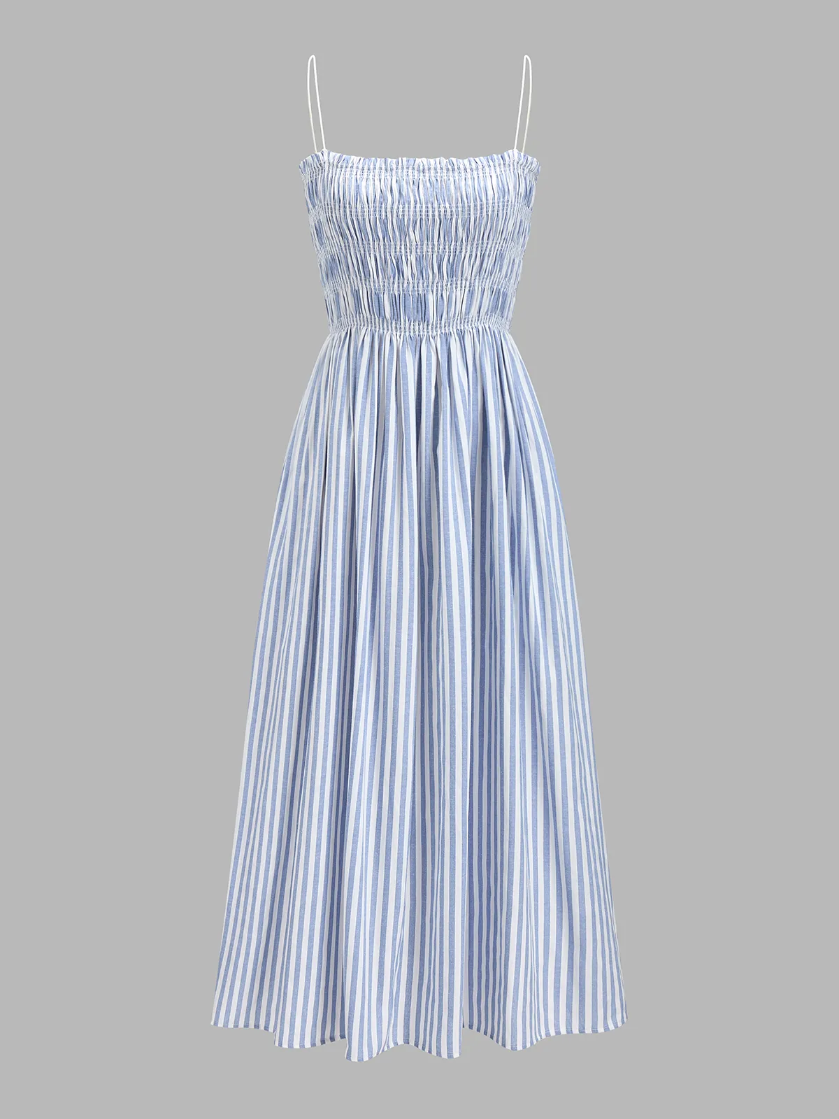 Smocked Striped Cami Maxi Dress sold by COMMENSE product image thumbnail 2