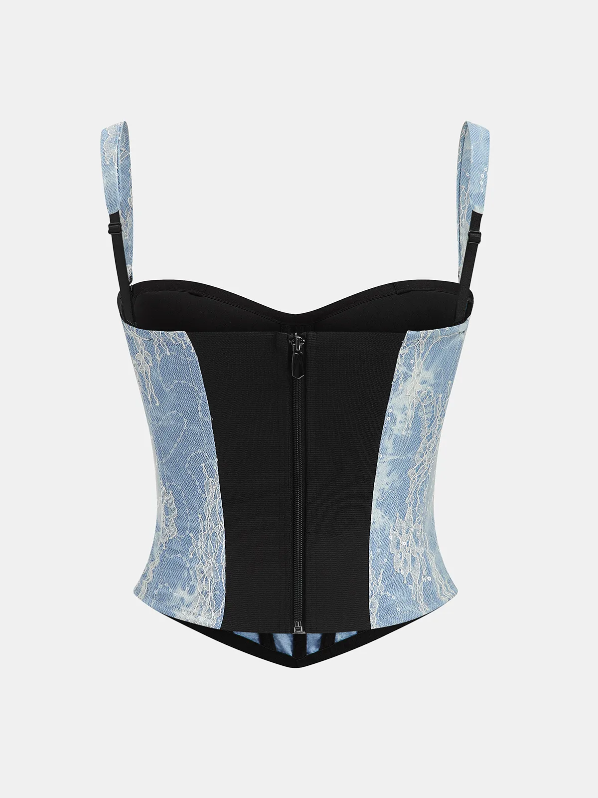 Lace Embroidered Bustier Corset Top sold by COMMENSE product image thumbnail 2