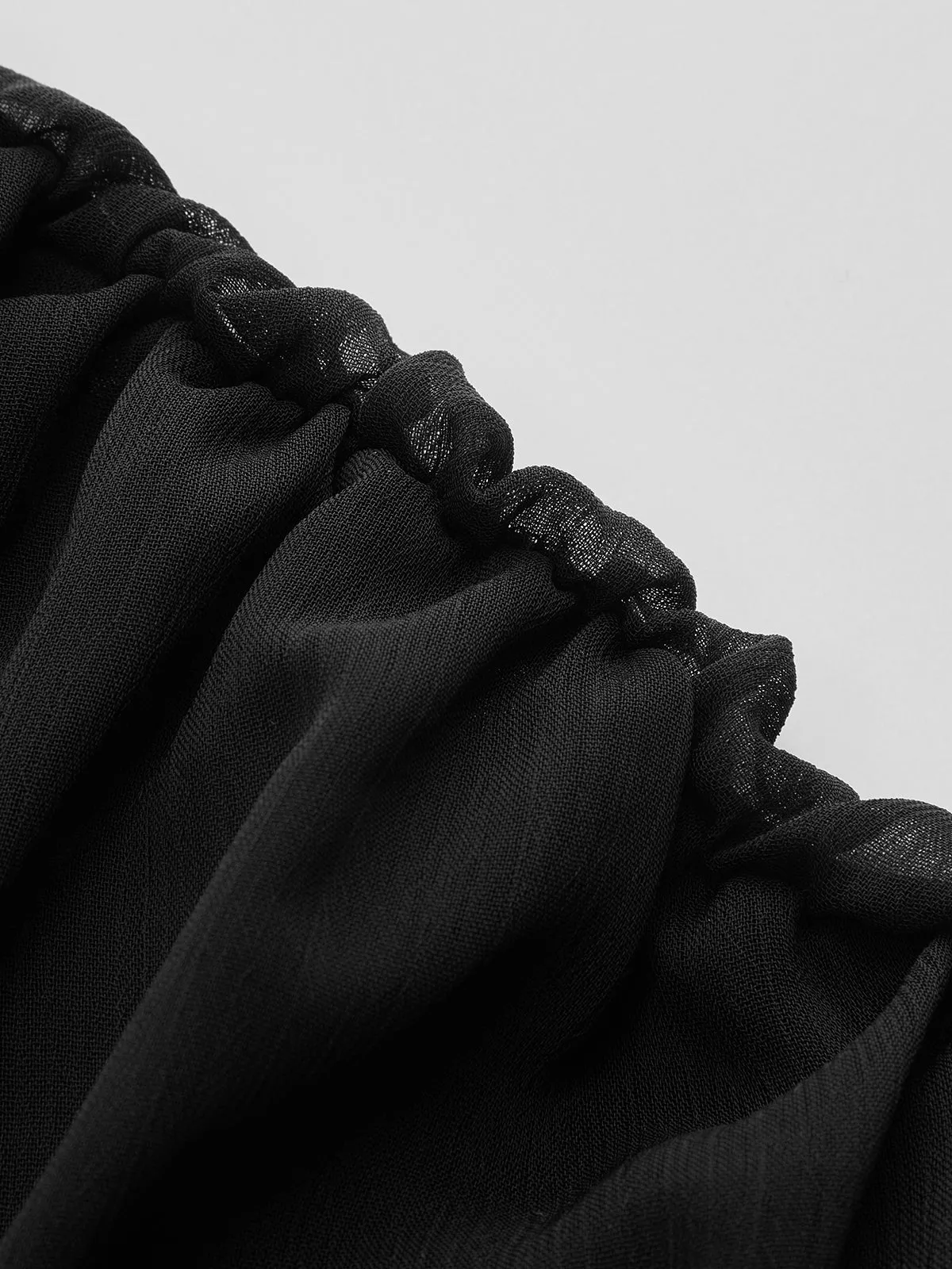 Sheer Chiffon Mock Neck Sleeveless Blouse sold by COMMENSE product image thumbnail 3