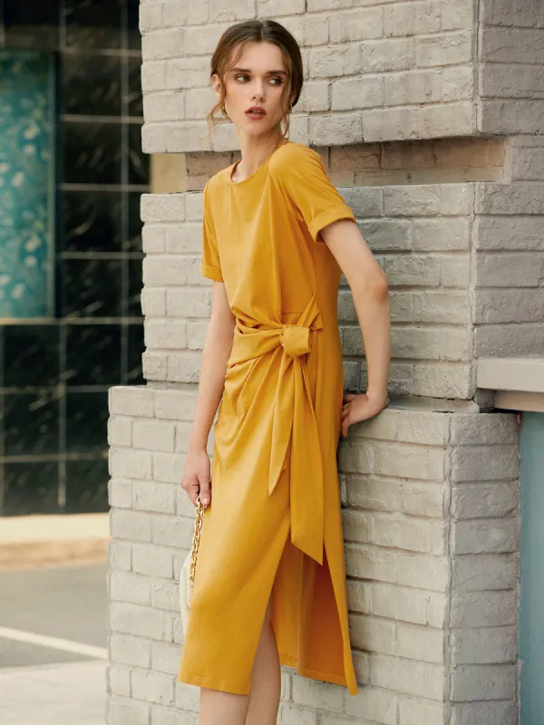 Sunset Serenade Slit Dress made by COMMENSE