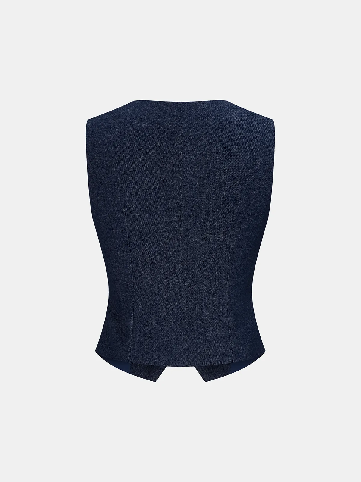 Faux Denim Tailored Vest sold by COMMENSE product image thumbnail 3