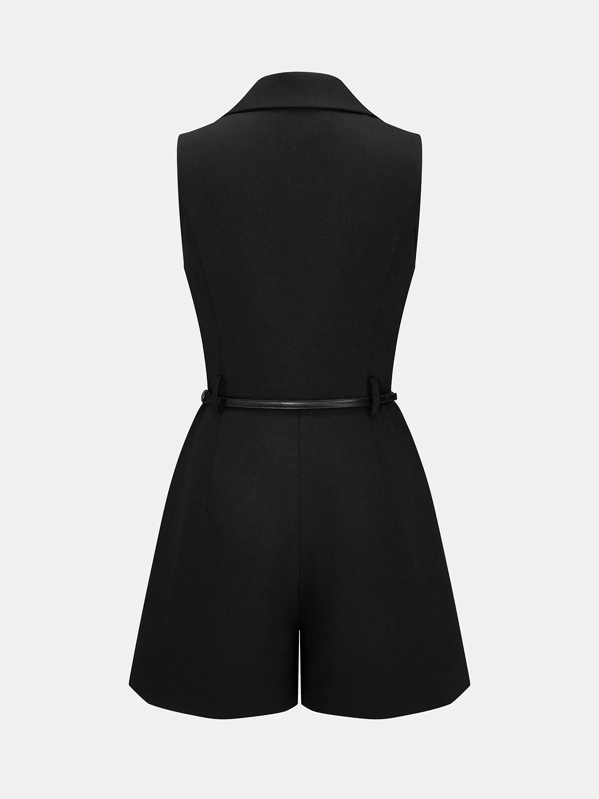 Belted Sleeveless Blazer Romper sold by COMMENSE product image thumbnail 3