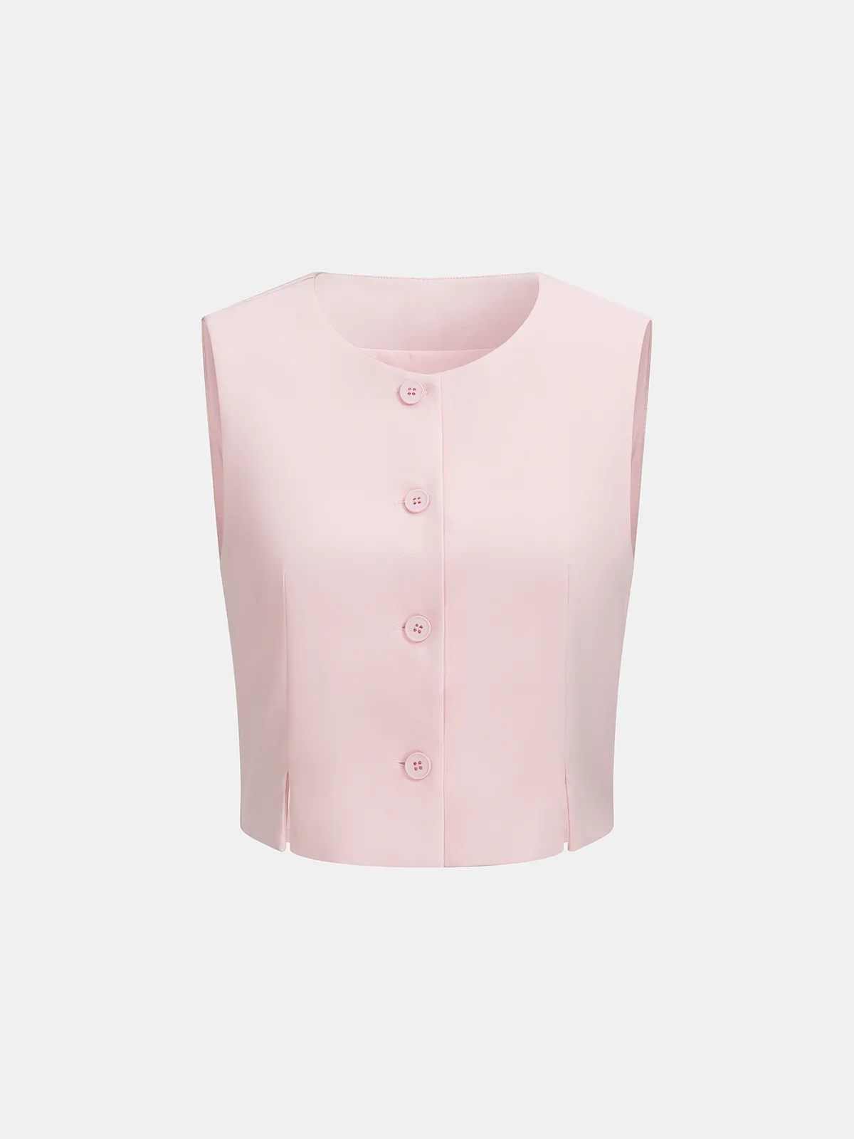 Tailored Crop Vest & Wide-Leg Pants Set sold by COMMENSE product image thumbnail 3