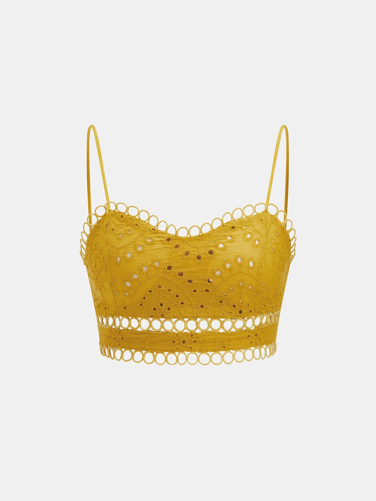 Eyelet Embroidered Cami Top & Skirt Set sold by COMMENSE product image thumbnail 2