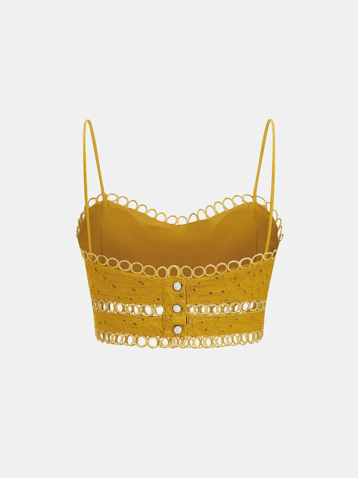 Eyelet Embroidered Cami Top & Skirt Set sold by COMMENSE product image thumbnail 3