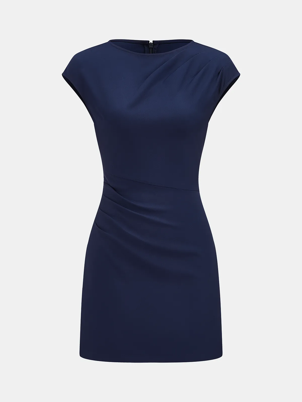 Cap-Sleeve Ruched Mini Sheath Dress sold by COMMENSE product image thumbnail 2