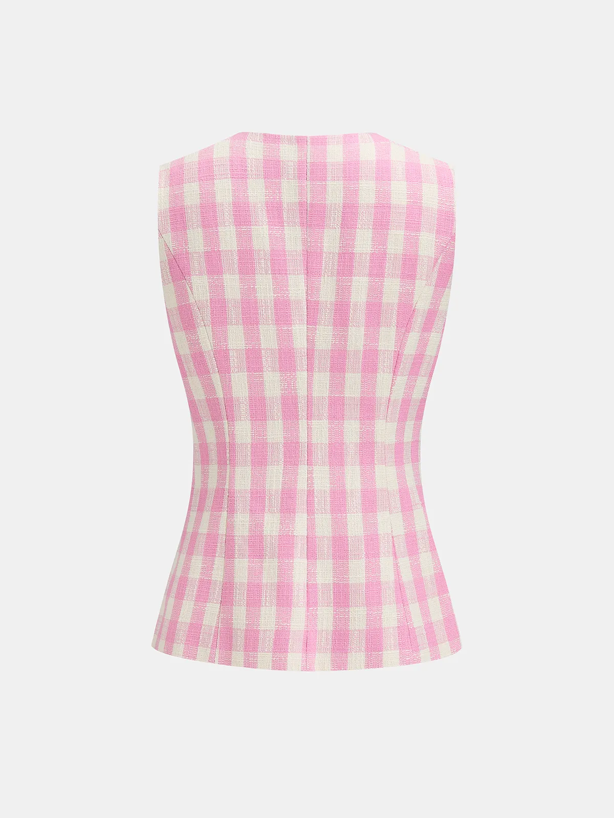 Gingham Sleeveless Vest & Shorts Set sold by COMMENSE product image thumbnail 4