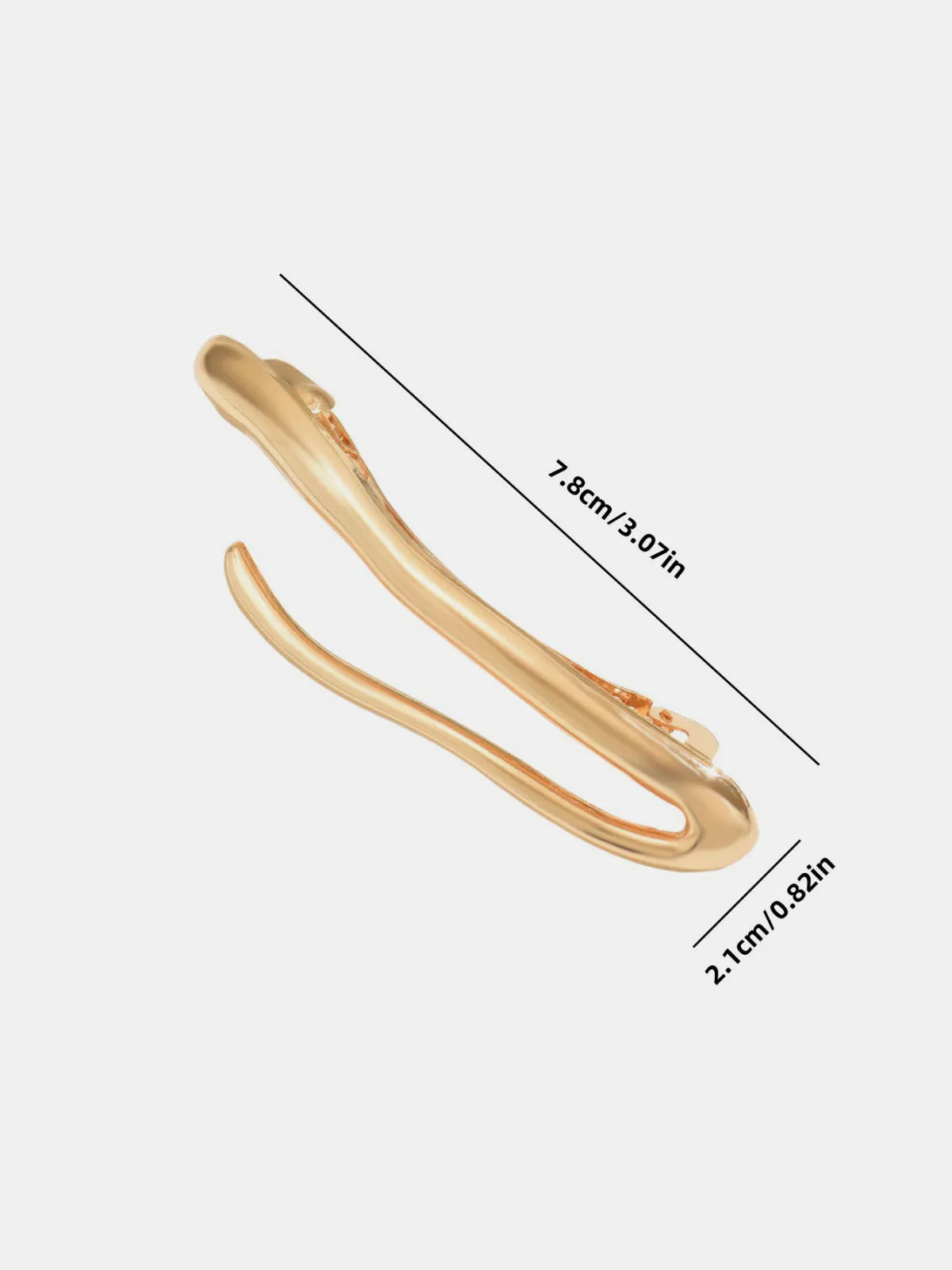 Minimalist Metal Hair Clip sold by COMMENSE product image thumbnail 3