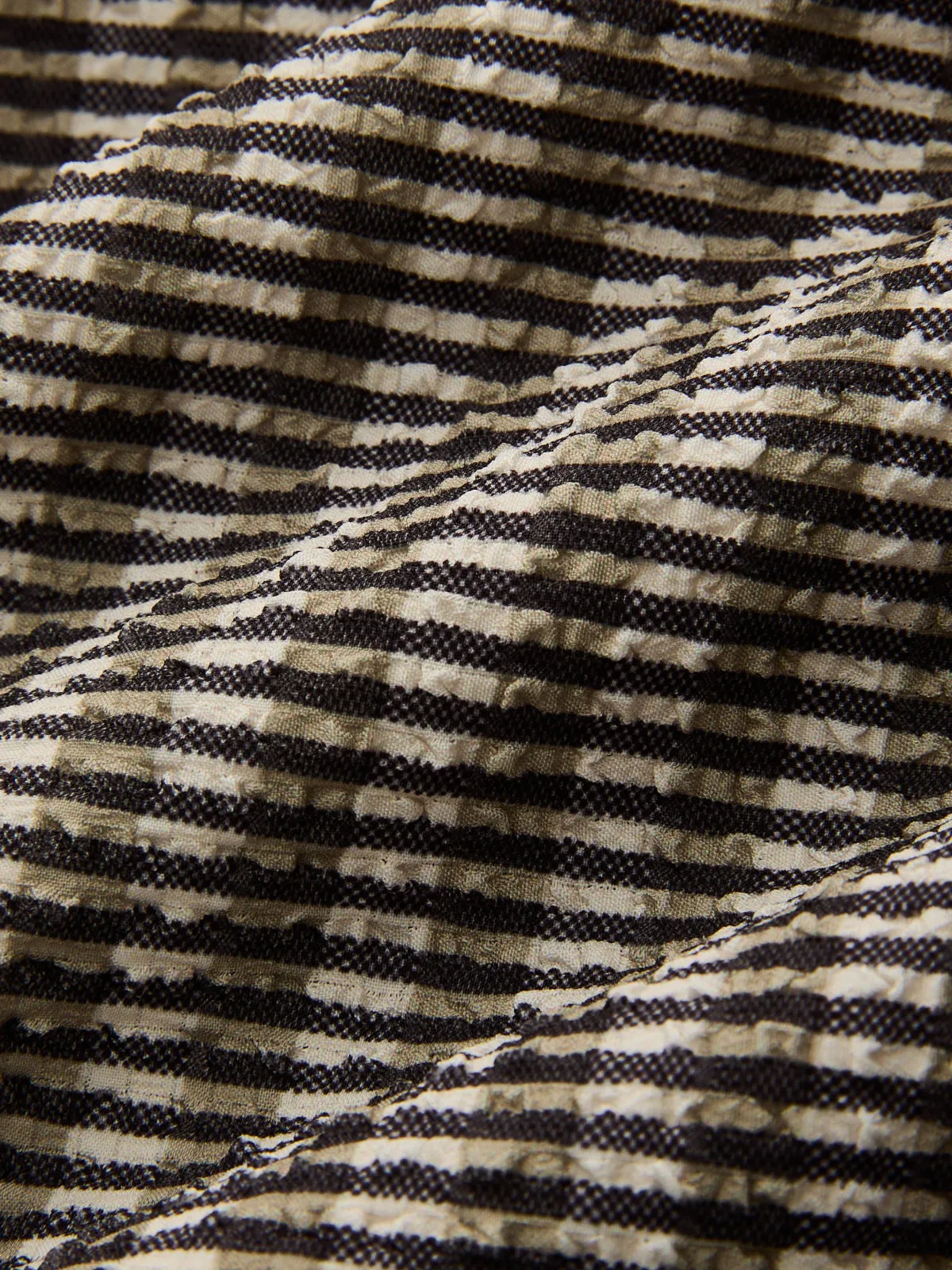 Textured Striped Sleeveless Asymmetrical Dress sold by COMMENSE product image thumbnail 4