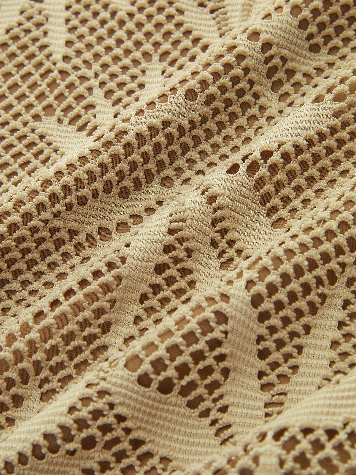 Bead Accent Leaf Lace One-Piece Swimsuit sold by COMMENSE product image thumbnail 5