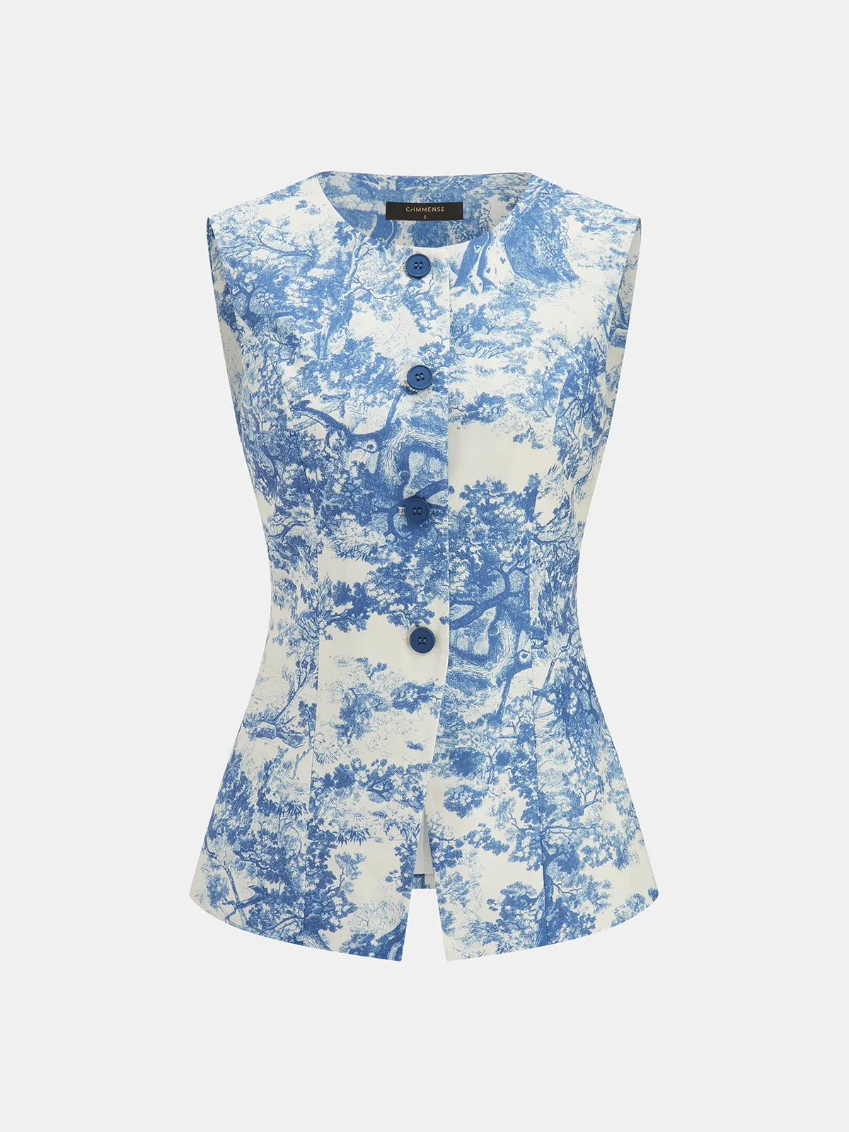 Toile Print Vest & Wide-Leg Pants Set sold by COMMENSE product image thumbnail 2