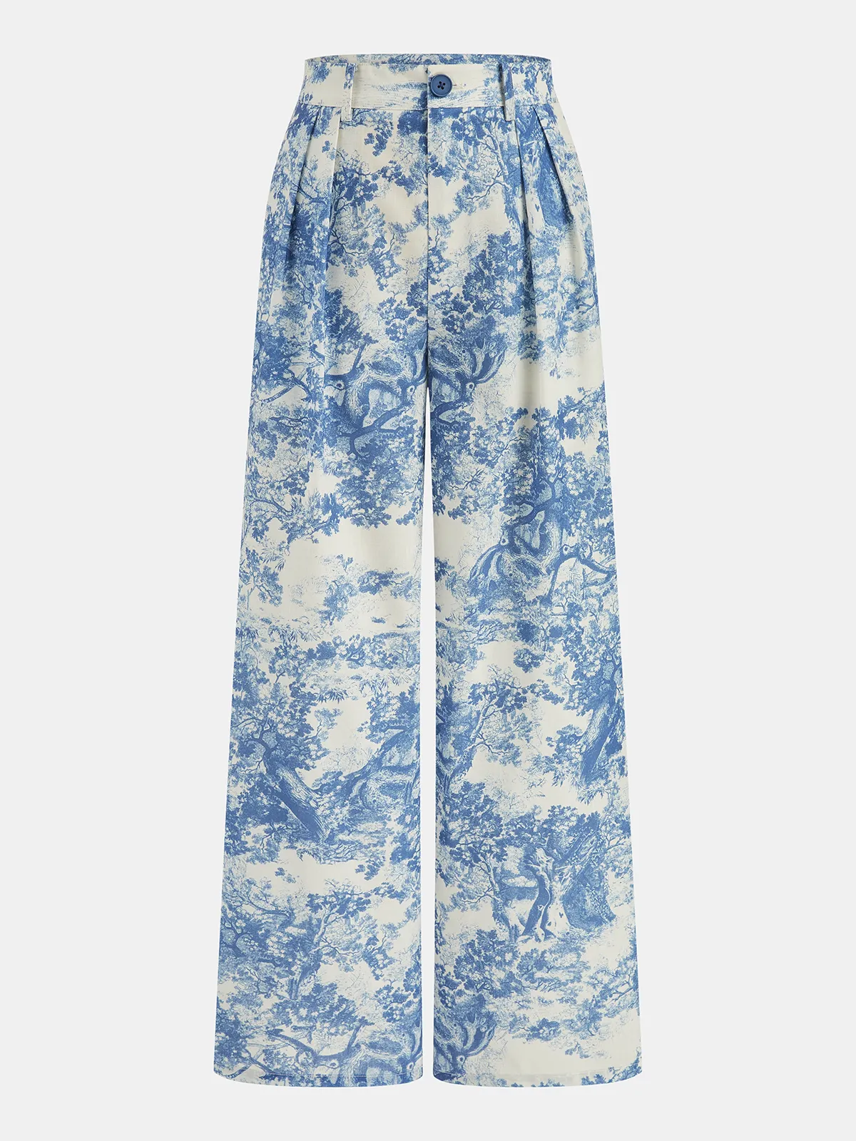 Toile Print Vest & Wide-Leg Pants Set sold by COMMENSE product image thumbnail 4