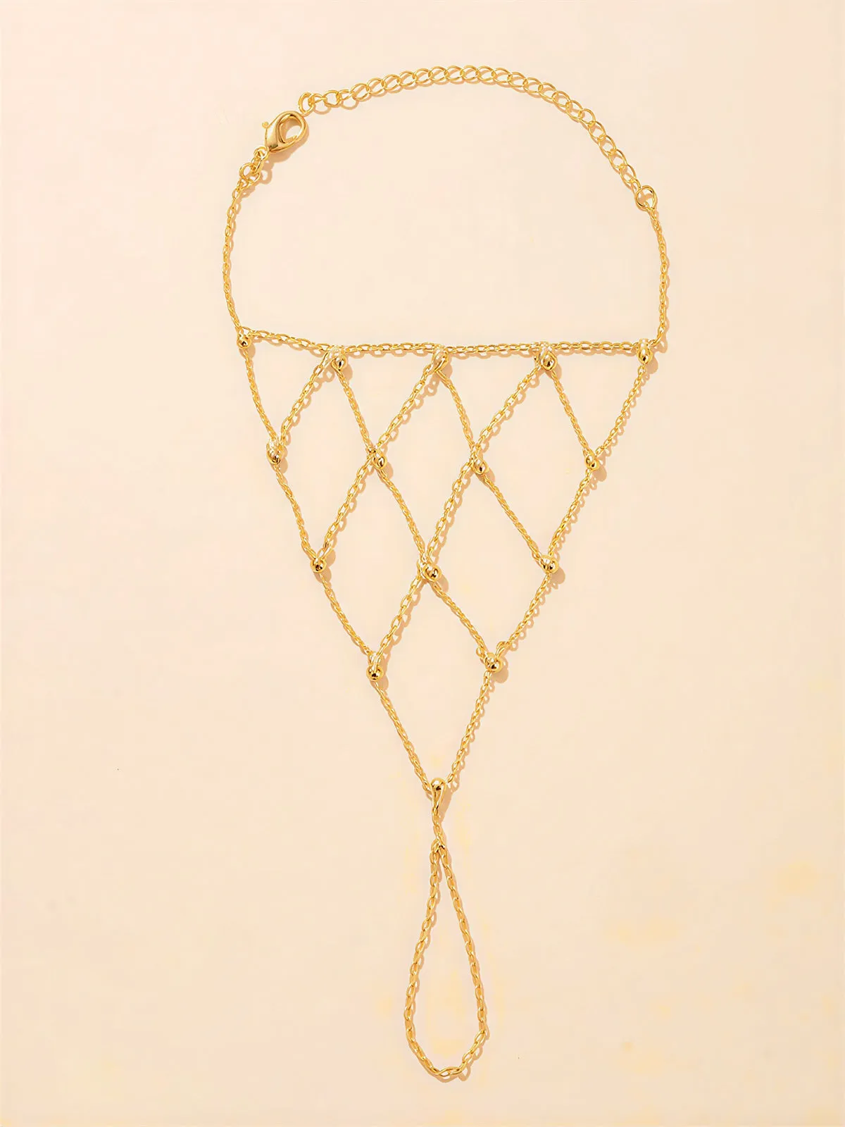 Fishnet Mesh Hand Finger Bracelet sold by COMMENSE product image thumbnail 2