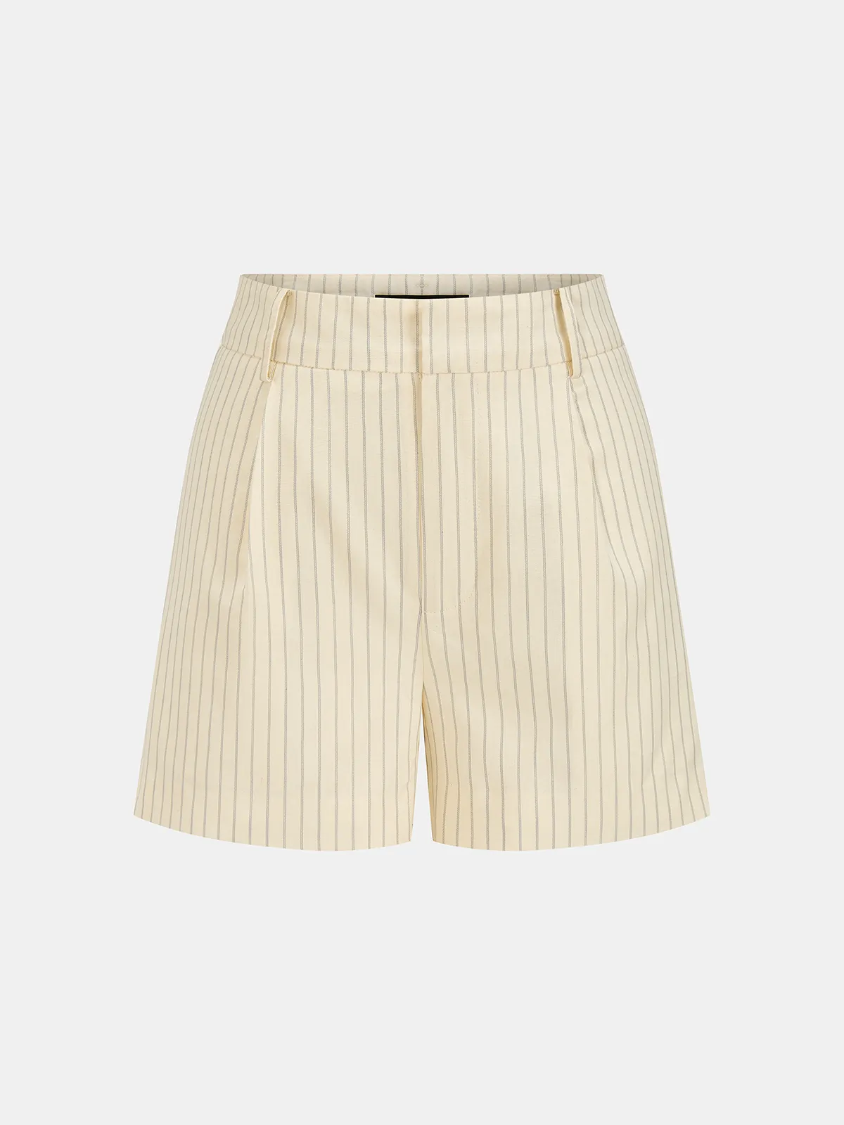 Striped Sleeveless Belted Top & Shorts Set sold by COMMENSE product image thumbnail 5