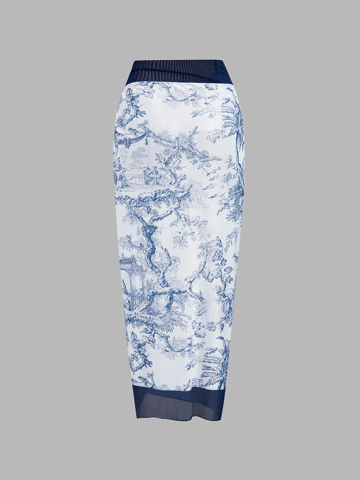 Printed One Piece Swimsuit & Sarong Set sold by COMMENSE product image thumbnail 5