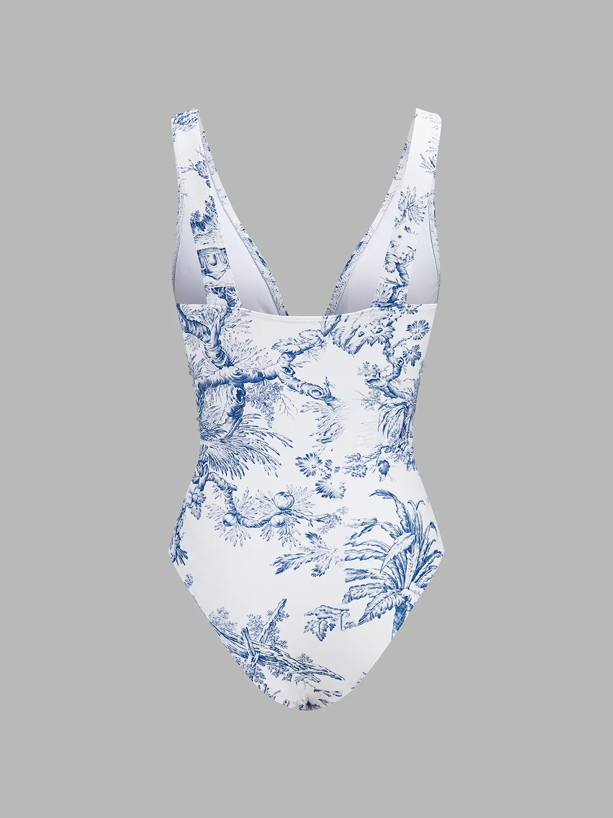 Printed One Piece Swimsuit & Sarong Set sold by COMMENSE product image thumbnail 3