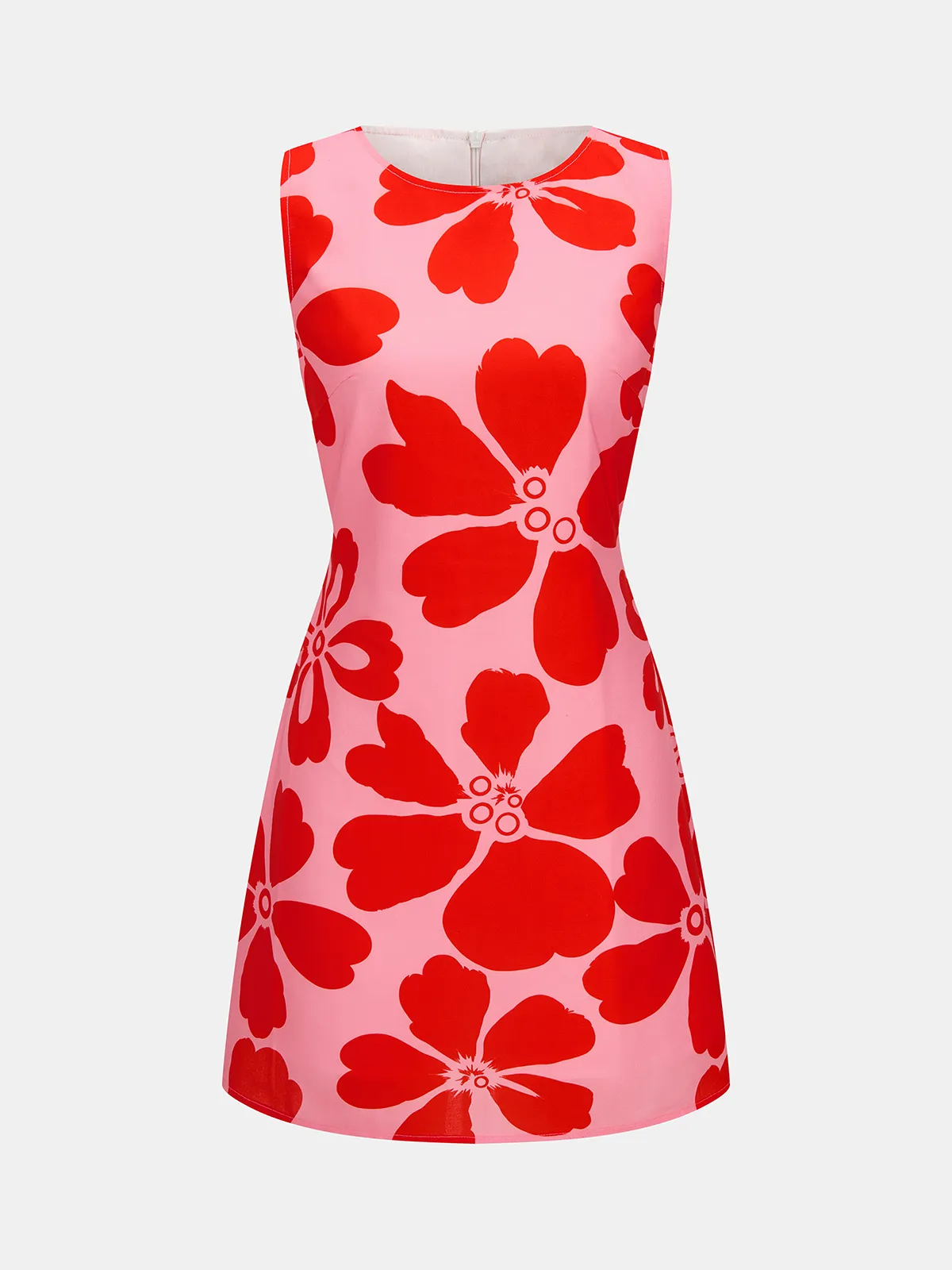 Large Floral Sleeveless Mini Dress sold by COMMENSE product image thumbnail 2