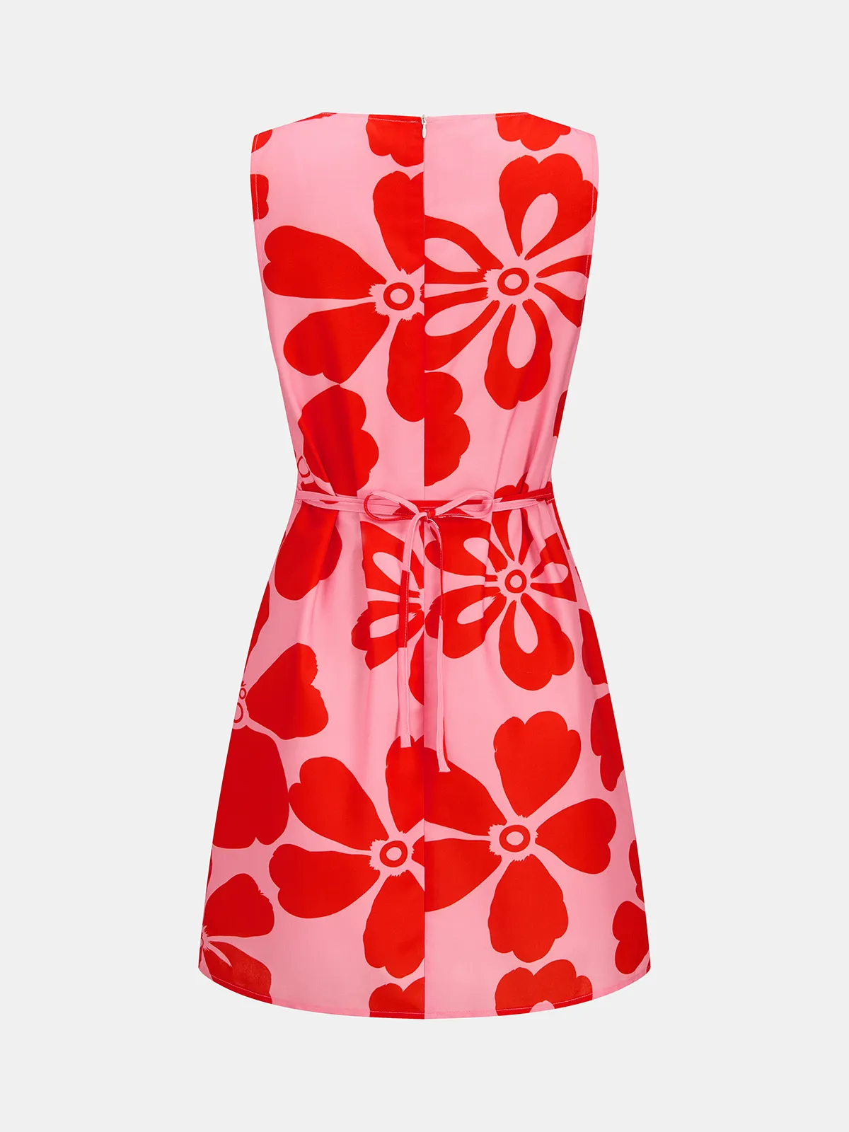 Large Floral Sleeveless Mini Dress sold by COMMENSE product image thumbnail 3