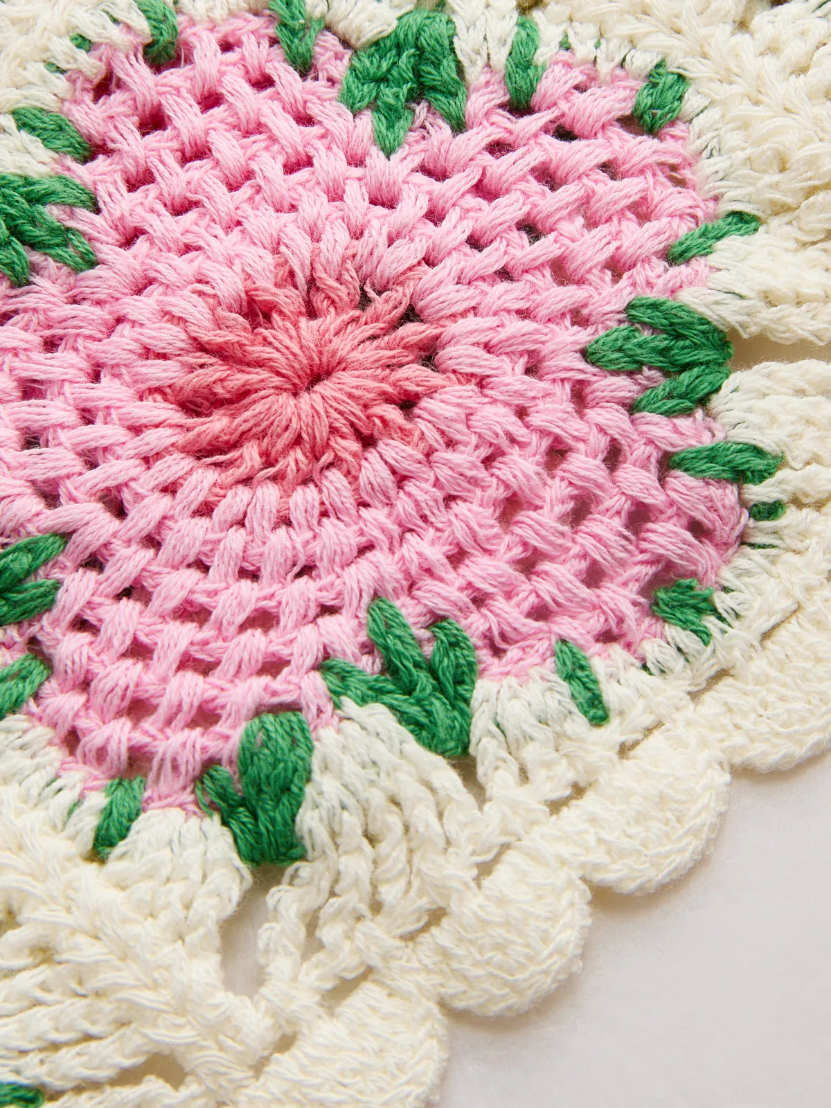 Floral Crochet Sleeveless Knit Vest sold by COMMENSE product image thumbnail 3