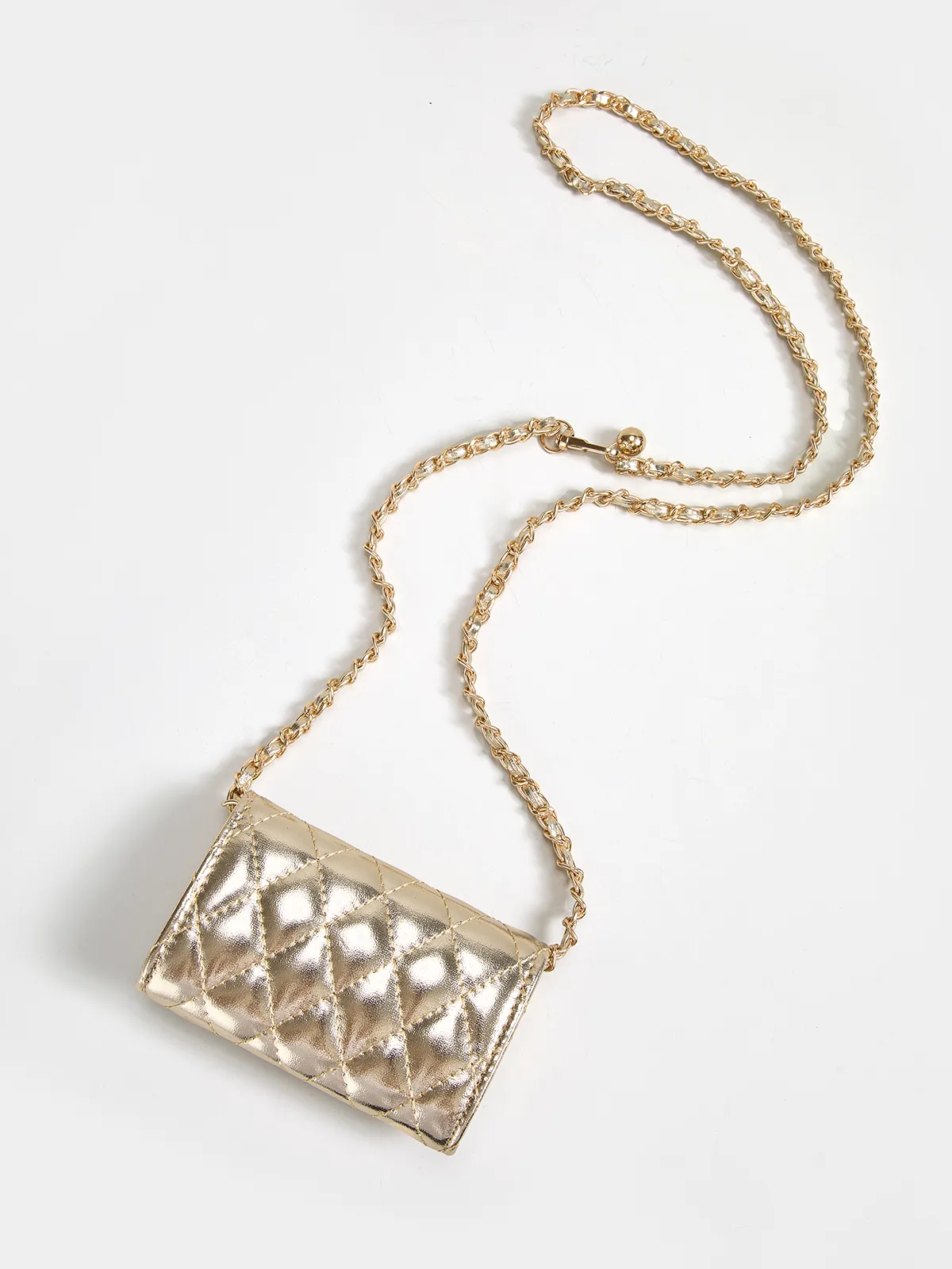Quilted Mini Chain Crossbody Bag sold by COMMENSE product image thumbnail 4