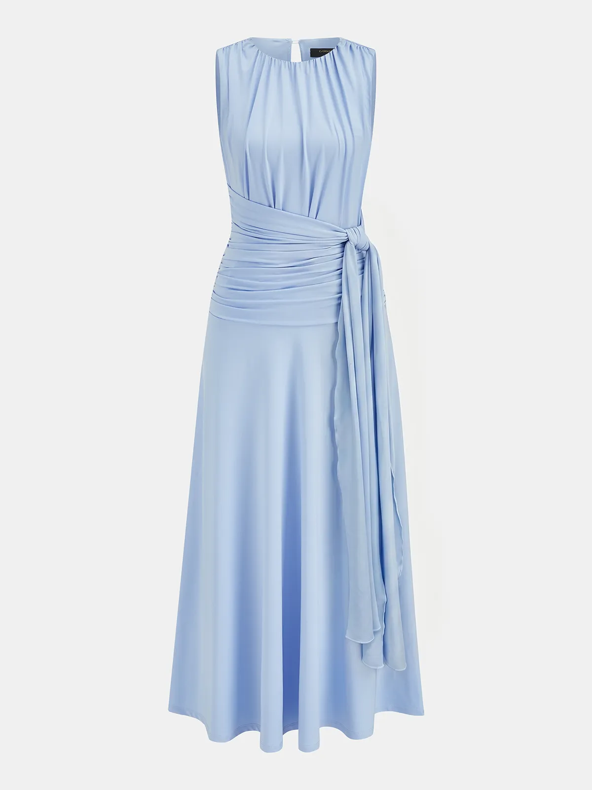 Tie-Waist Sleeveless Maxi Dress sold by COMMENSE product image thumbnail 2