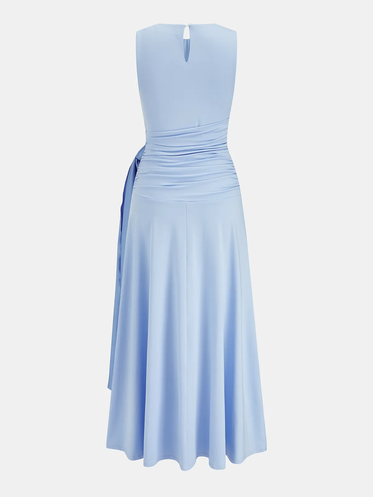 Tie-Waist Sleeveless Maxi Dress sold by COMMENSE product image thumbnail 3