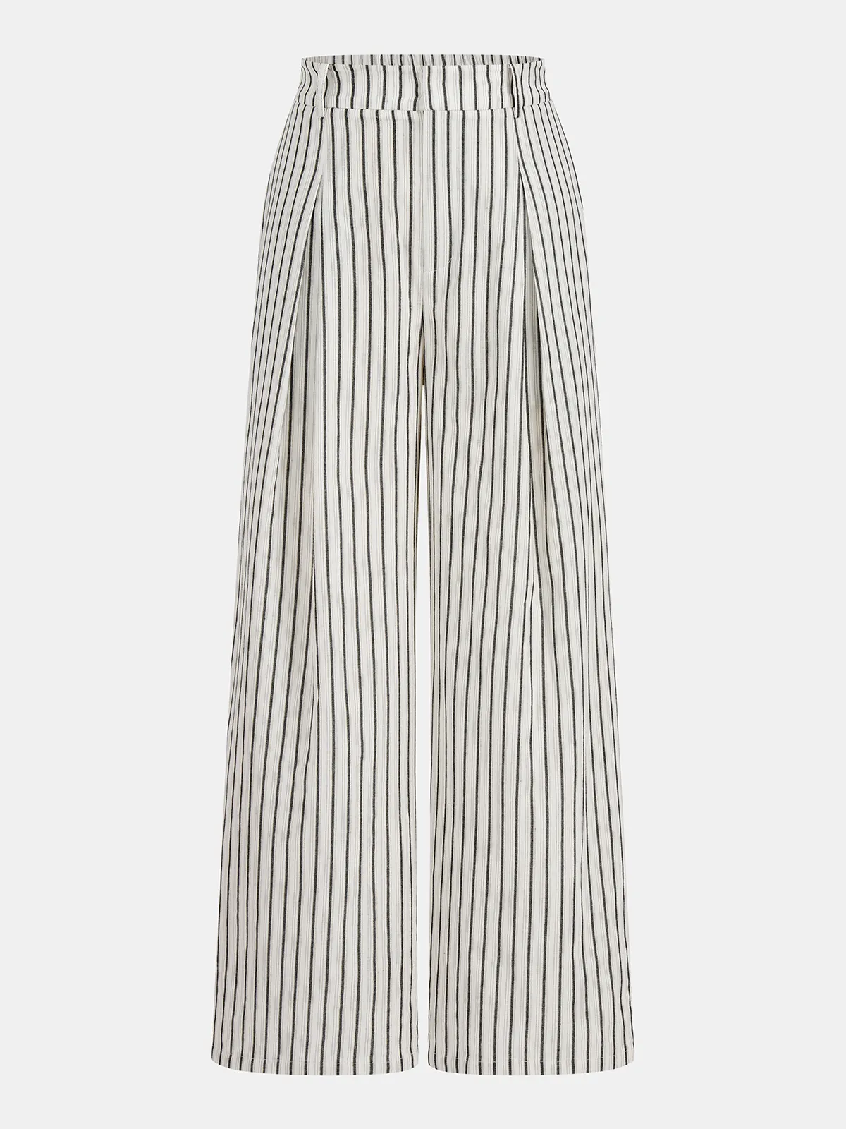 Cotton Striped Cross Wrap Top & Pants Set sold by COMMENSE product image thumbnail 4
