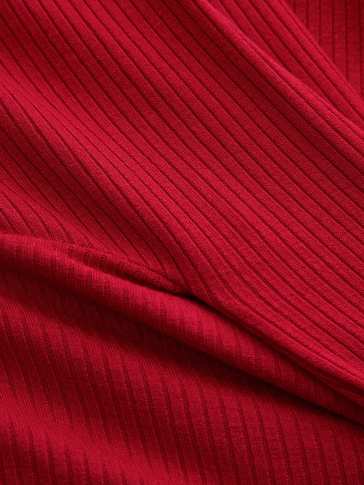 Tie-Waist Ribbed Knit Top sold by COMMENSE product image thumbnail 4