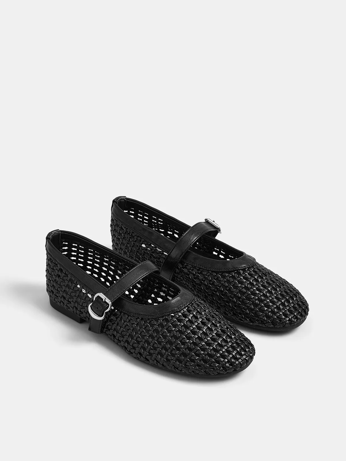 Hollow-Out Mary Jane Flats sold by COMMENSE