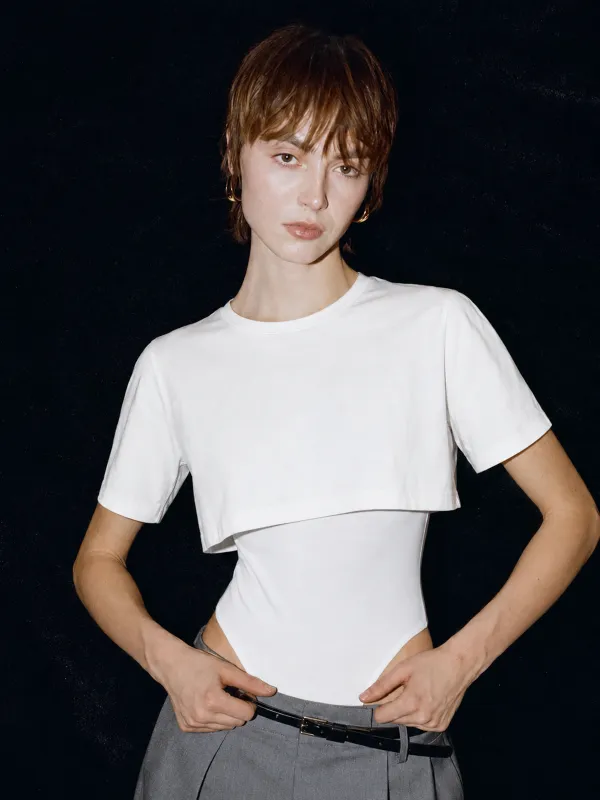 Basic Two-Piece Bodysuit made by COMMENSE
