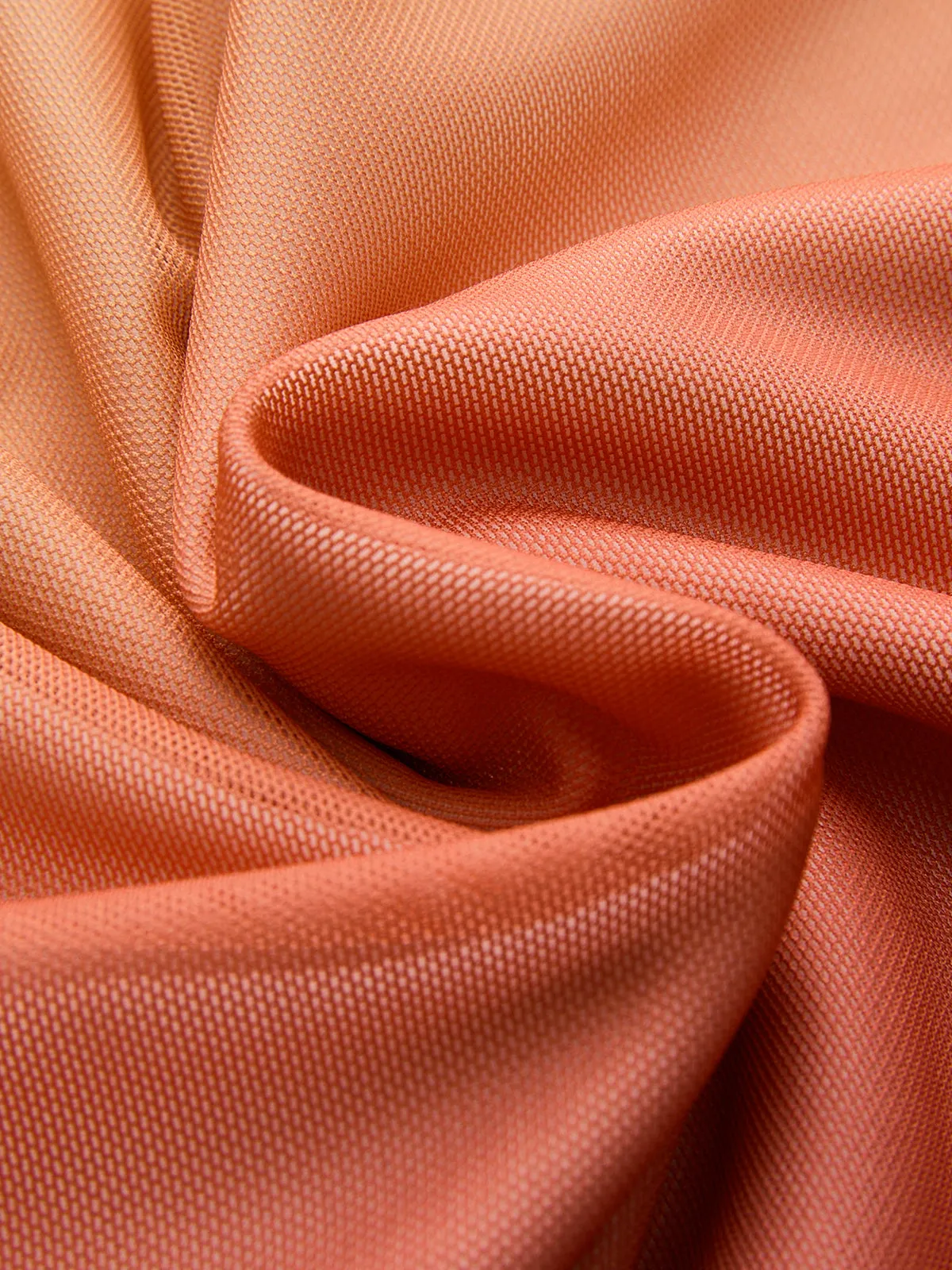 Asymmetric Neckline Sunset Gradient Mesh Midi Dress sold by COMMENSE product image thumbnail 4