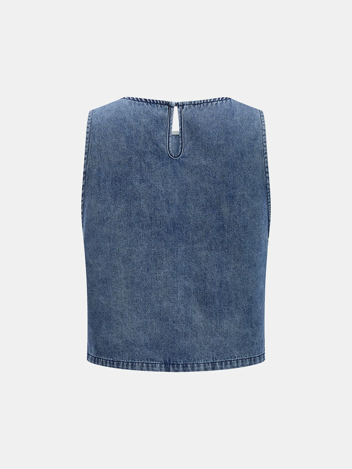 Sleeveless Denim Top & Drawstring Jeans Set sold by COMMENSE product image thumbnail 4