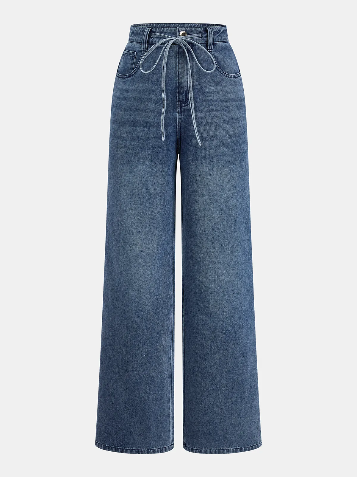 Sleeveless Denim Top & Drawstring Jeans Set sold by COMMENSE product image thumbnail 5